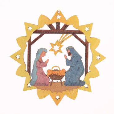 Baumschmuck Stern farbig