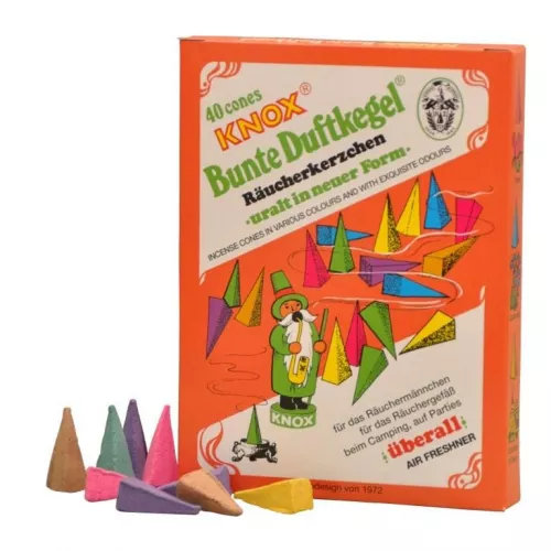 Knox Räucherkerzen Bunte Duftkegel