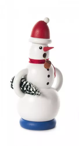 Räuchermann Schneemann mit Mütze