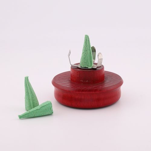 Räucherkerze mit Teelichthalter, Mückenschreck, 12cm