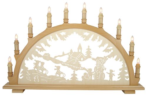 Schwibbogen Winterlandschaft 10-flg