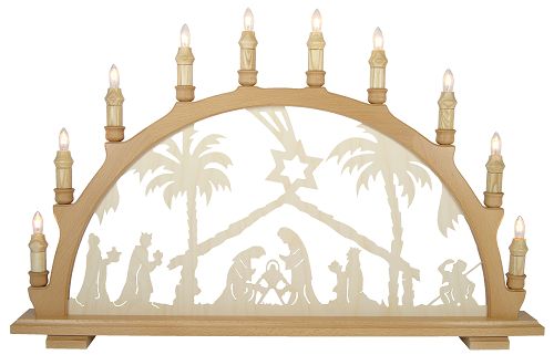 Schwibbogen Krippe 10-flg