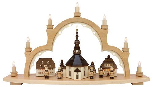 7-flg. SB, Seiffener Dorf,Fig.natur