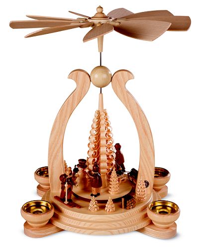 Müller Bogenpyramide Wintermotiv 1- stöckig, natur