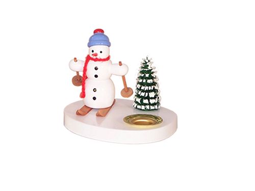 Zenker Kerzenhalter Schneemann mit Ski