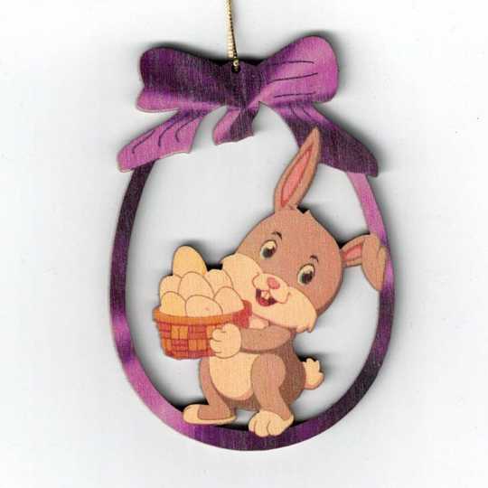 Strauchbehang farbig, Hase 4