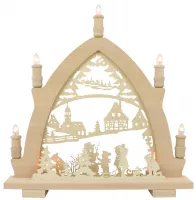 Leuchterbogen Winterkinder 5-flammig