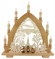 Leuchterbogen,7-flg.Motiv Seiffener Kirche