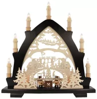 Leuchterbogen,7-flg.dunkel Bergmann