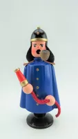 Räuchermann Feuerwehrmann, farbig
