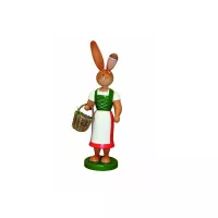 Knickohrhase Häsin mit langem Rock und Schürze