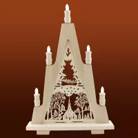 Leuchterturm Seiffener Kirche 5-flg