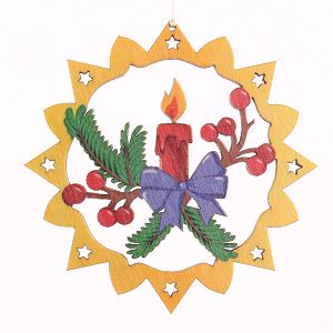 Baumbehang Kerze bunt