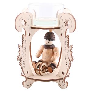 Teelichtständer Rodler