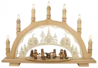 Schwibbogen, Waldarbeiter 7-flg