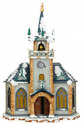 Hubrig Winterhaus Kirche 31cm