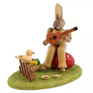 Kluge Hase mit Gitarre 9cm