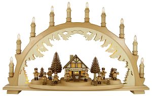 10-flg. Schwibbogen, Bergmänner