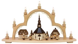 7-flg. SB, Seiffener Dorf,Fig.natur