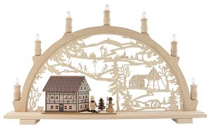 7-flg. SB,Fachwerkhaus,Winterkinder