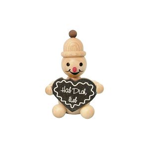 Schneemann Junior mit Lebkuchenherz