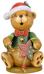Hubrig Räuchermann Teddy - Weihnachtsklaus 20 cm