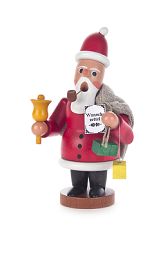Räuchermann Weihnachtsmann mit Jutesack