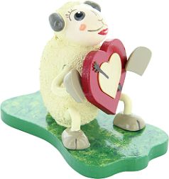 Schaf Lovely, verliebt mit Herz 